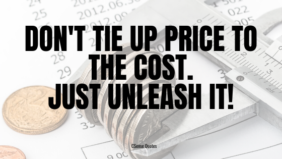 CSense - Sales Price vs Cost